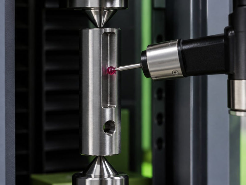 Touch probe measuring a keyway and cross hole on a Fowler Sylvac SCAN S145-P
