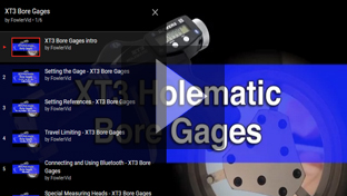 Fowler XT3 Holematic Bore Gage Intro and Tutorials