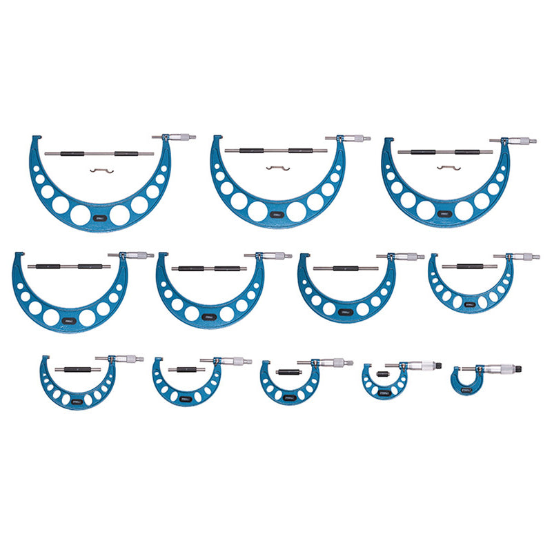 Fowler 0-12" Outside Inch Micrometer Set