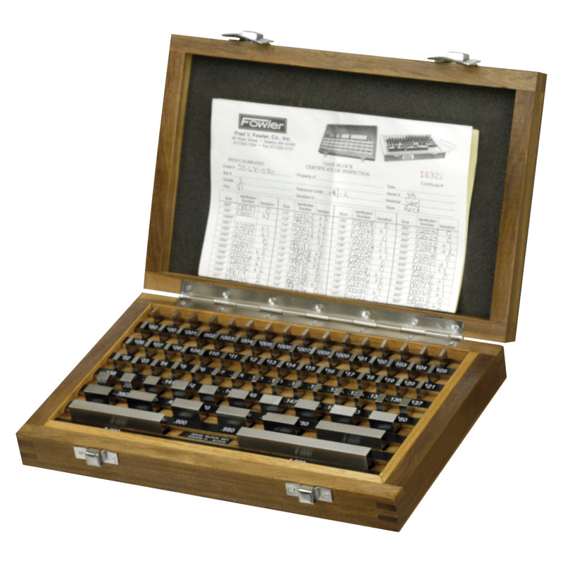 Fowler 81 Piece Rectangular Steel Gage Block Set