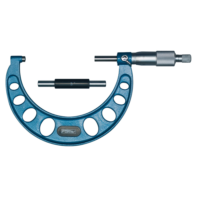 Fowler 3-4" Outside Inch Micrometer