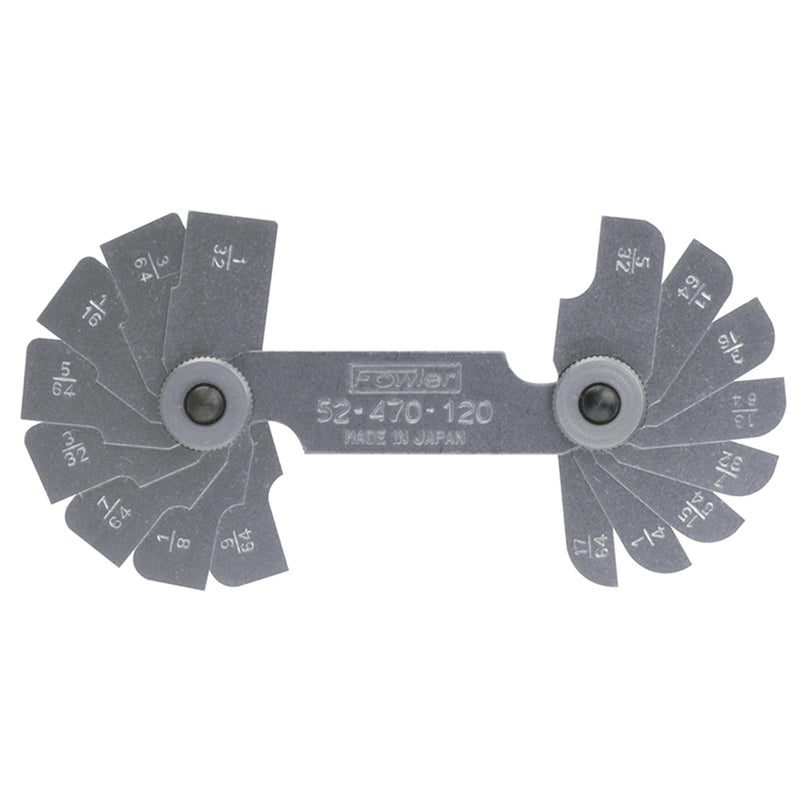 Fowler Radius Gage with 16 leaves