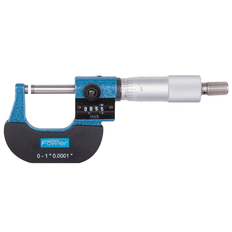 Fowler 3" - 4" Digit Counter Outside Micrometer