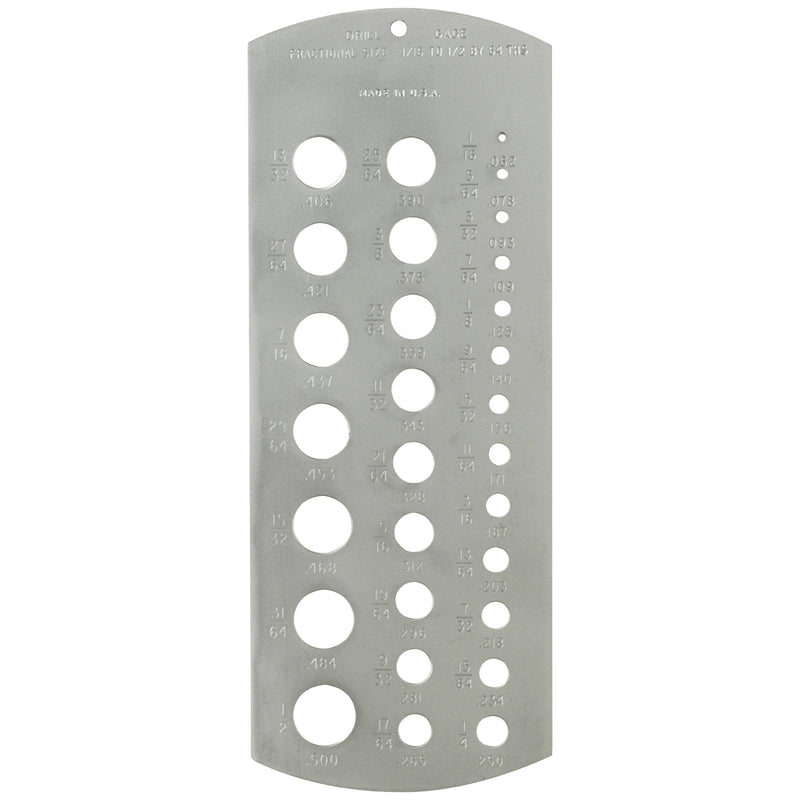 Fowler 1/16"-1/2" Drill Gage