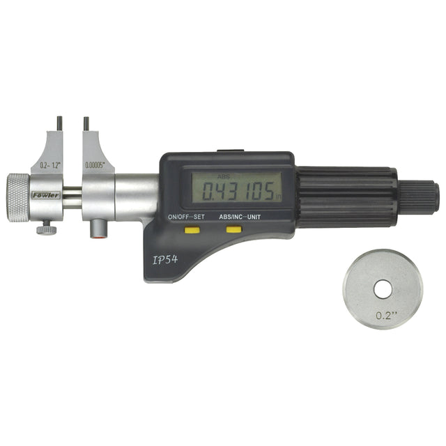 Fowler 0.2-1.2" Electronic IP54 Inside Micrometer