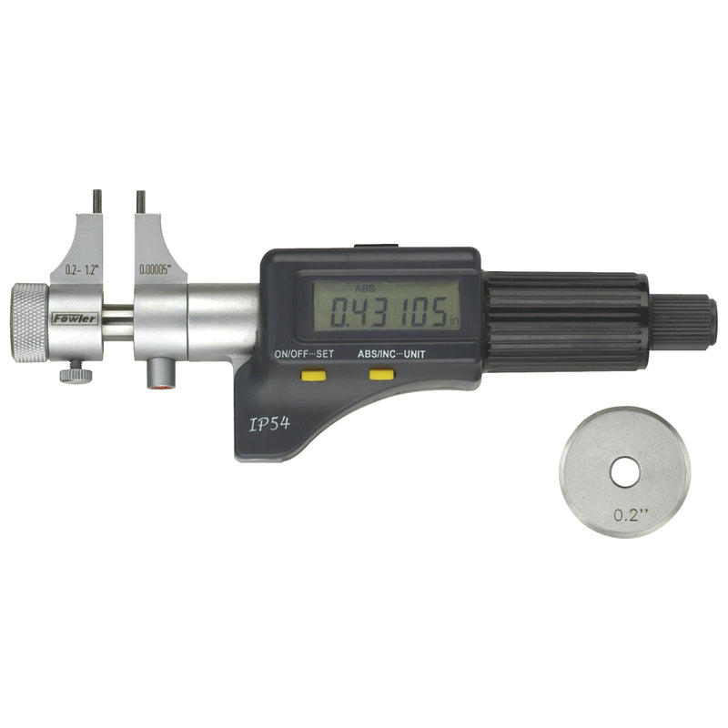 Fowler 0.2-1.2" Electronic IP54 Inside Micrometer