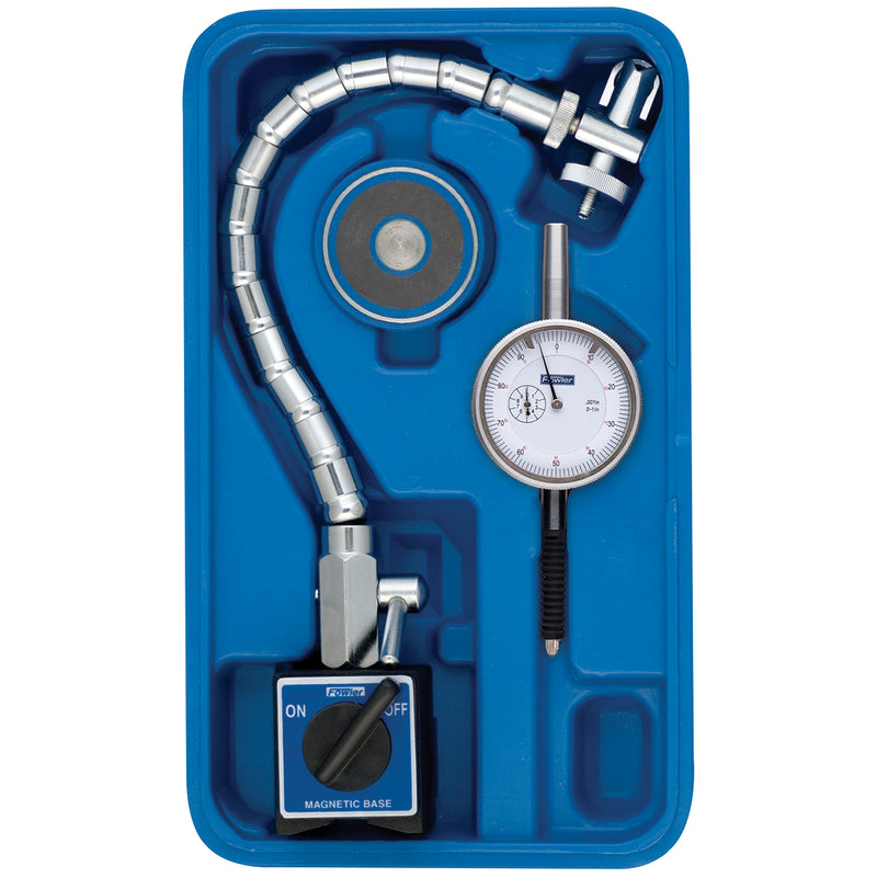 Fowler Chrome Flex Mag and X-Proof IP54 White Dial Face Indicator Set
