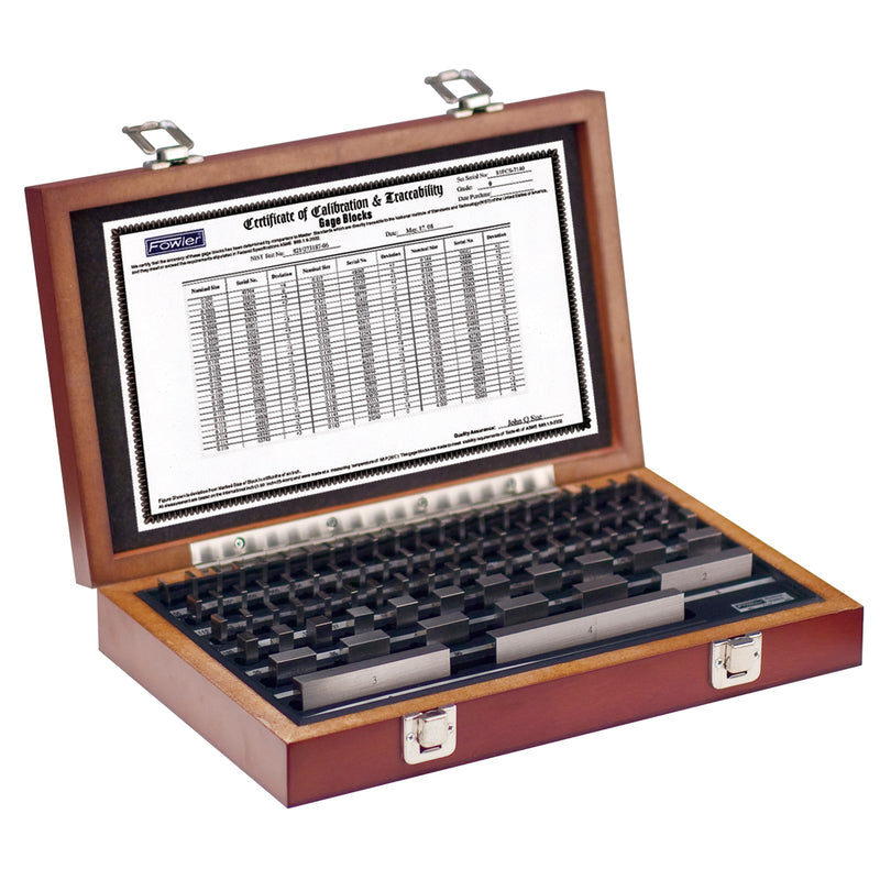 Fowler 81 Piece Economy Rectangular Gage Block Set