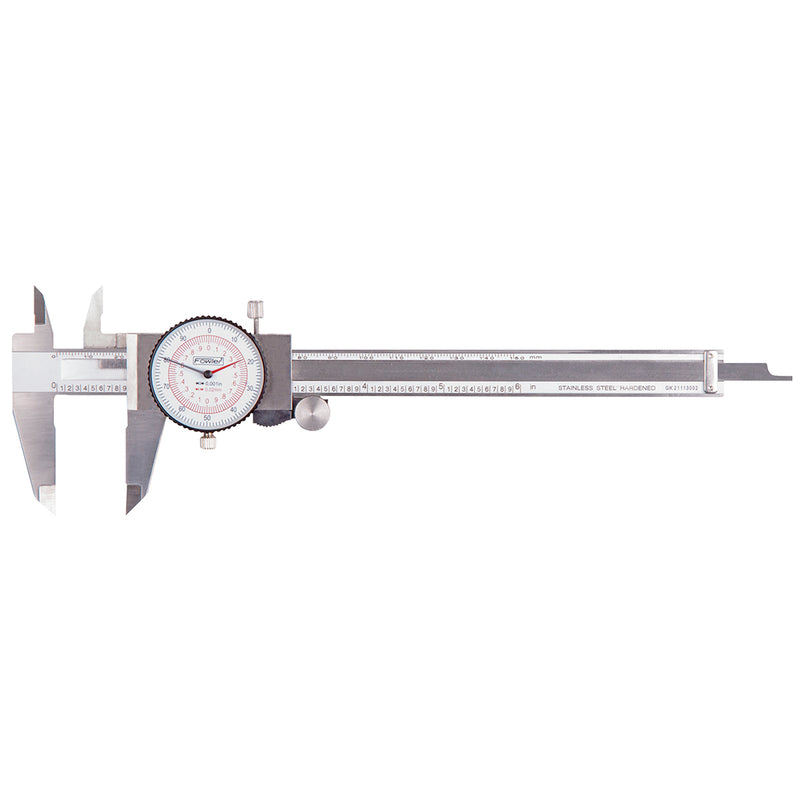 Inch/Metric Dial Caliper with 0-12" /300mm Range