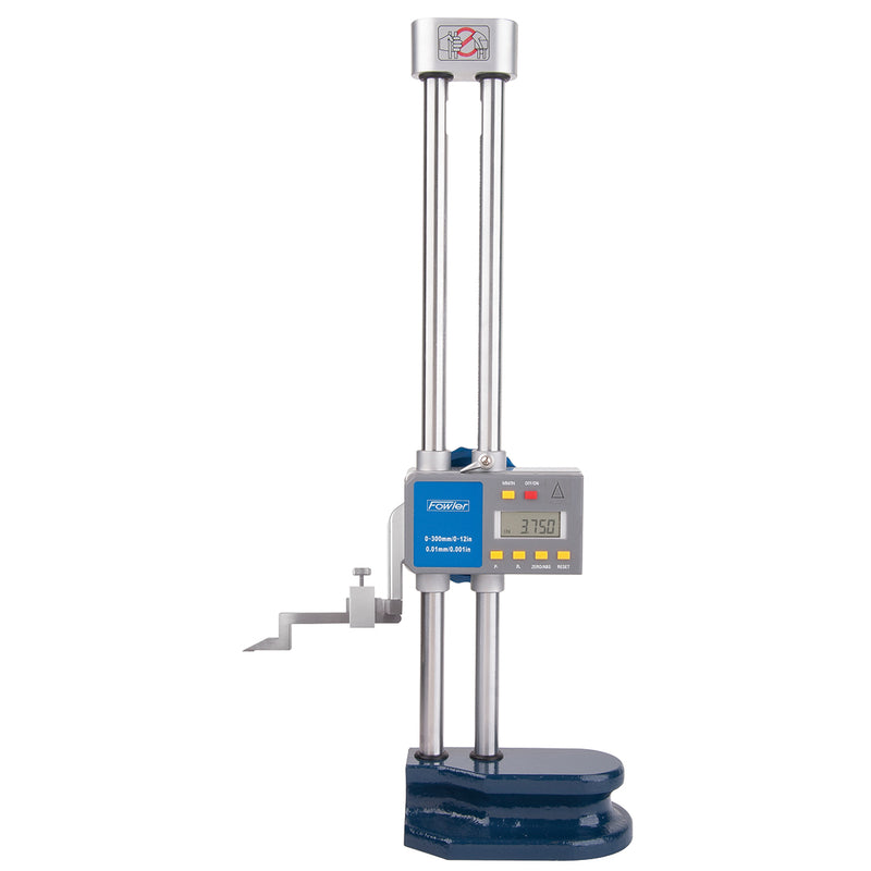 Fowler 12" Twin Beam Electronic Height Gage with Offset Scriber