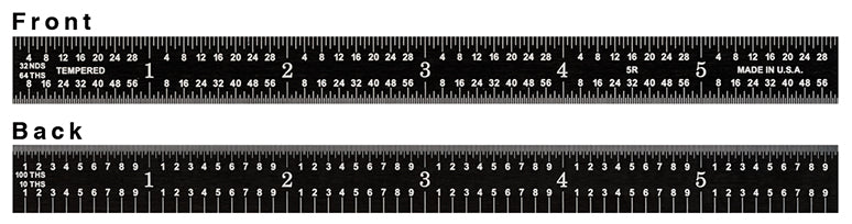 Fowler 6" Flexible 5R EZ Read Rule
