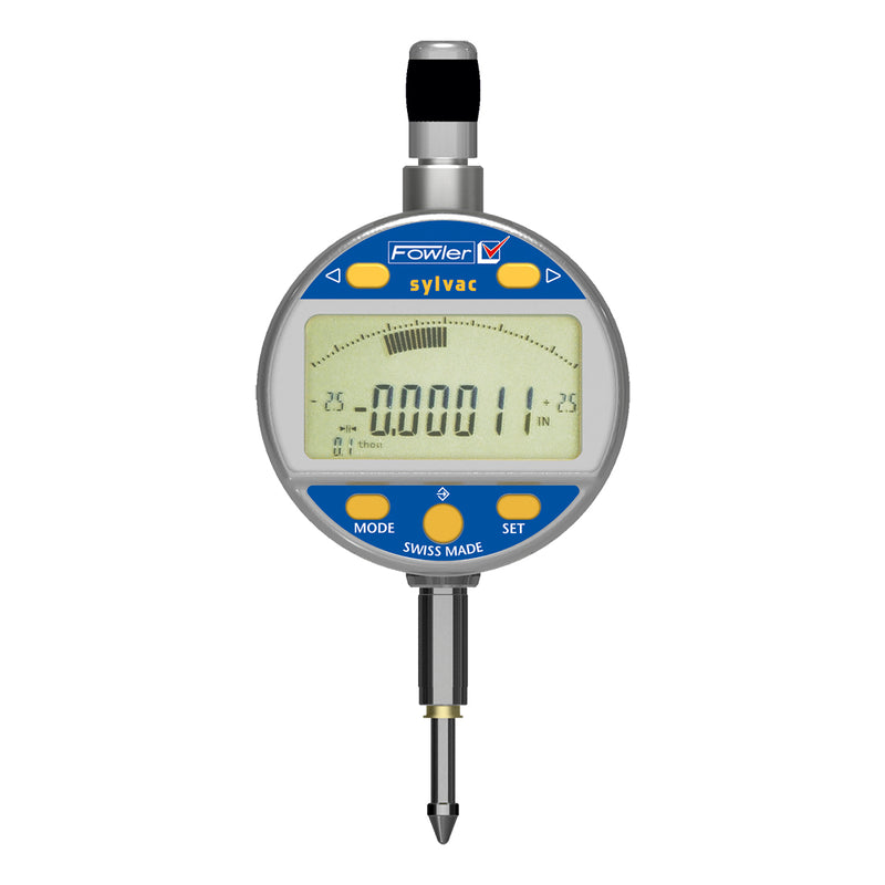 Fowler 0-1"/25mm Mark VI Electronic Indicator with Analog Display and a Lifetime Warranty