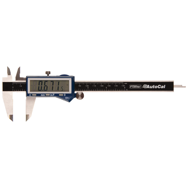 Auto-Cal Electronic Caliper with 6"/150mm Range