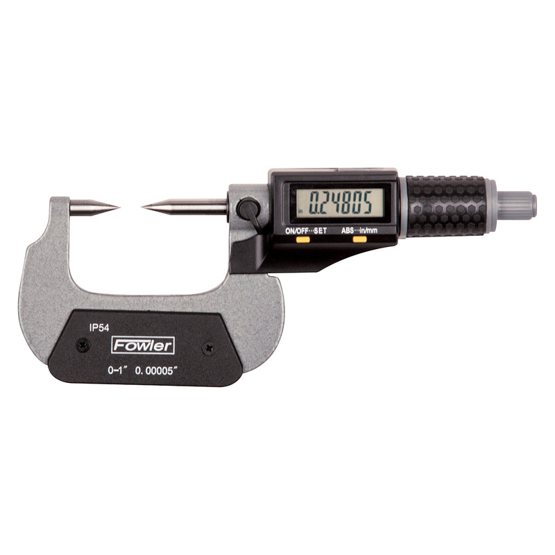 Fowler 1-2"/25-50mm Point Anvil & Spindle  Micrometer