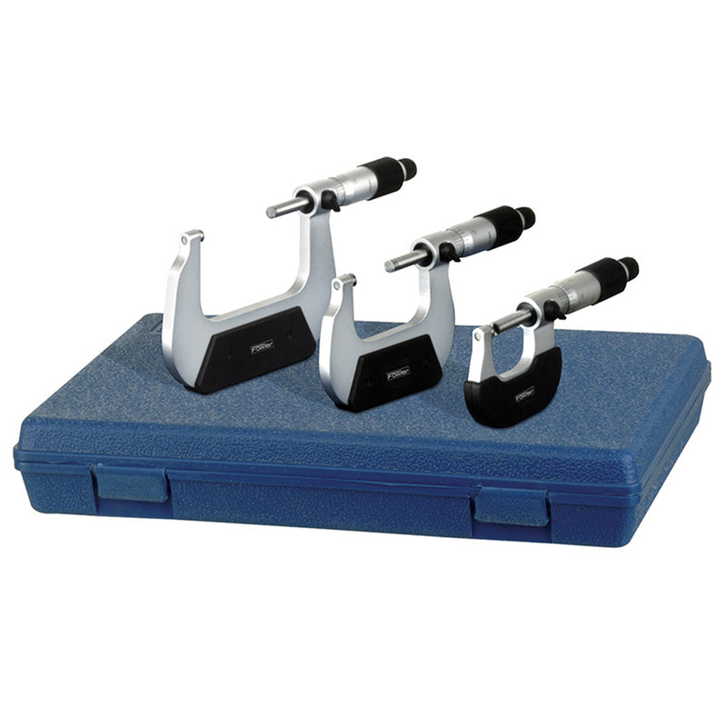 Fowler 0-4" Outside Inch Micrometer Set
