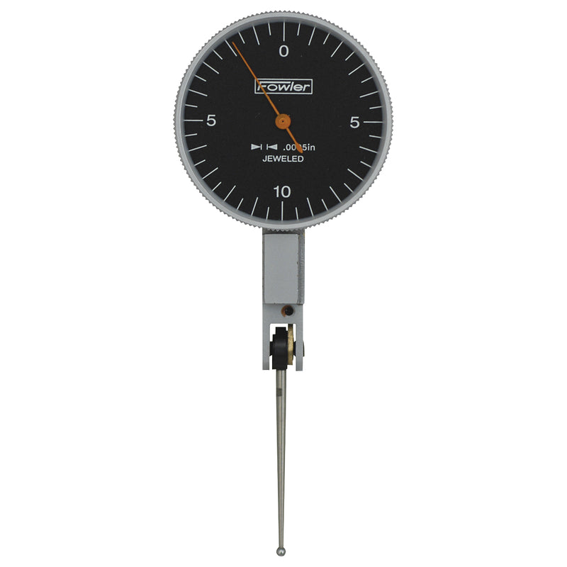 Fowler 1-1/2" Horizontal Black Dial Test Indicator