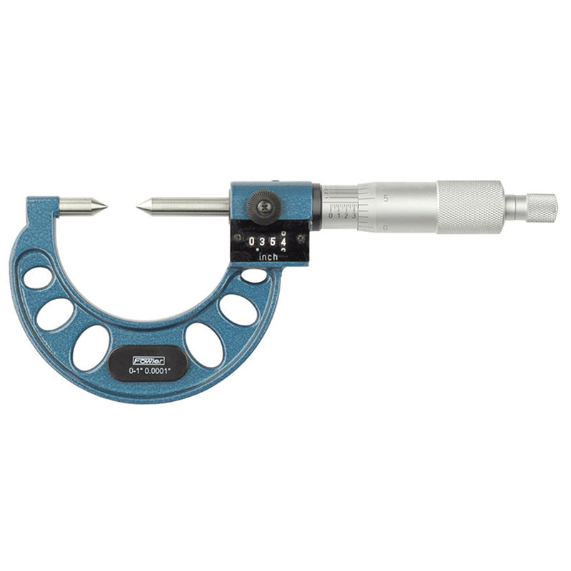 Fowler 0-1" Digit Counter Point Micrometer