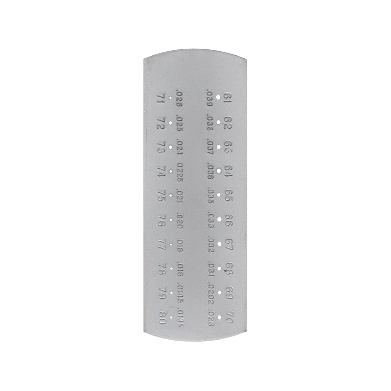 Fowler #61 - #80 Drill Gage