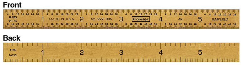 Fowler 12" 4R Flexible Titanium Golden Rule