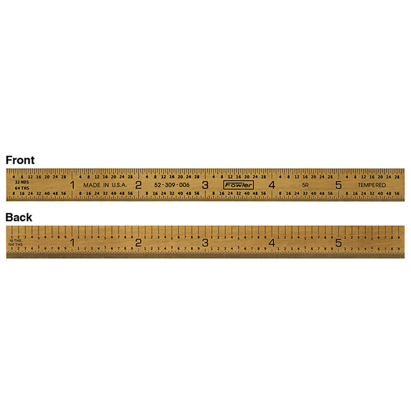 Fowler 12" 5R Flexible Titanium Golden Rule