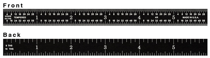 Fowler 18" Flexible 4R EZ Read Rule