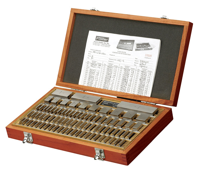 Fowler 36 Piece Square Steel Gage Block Set