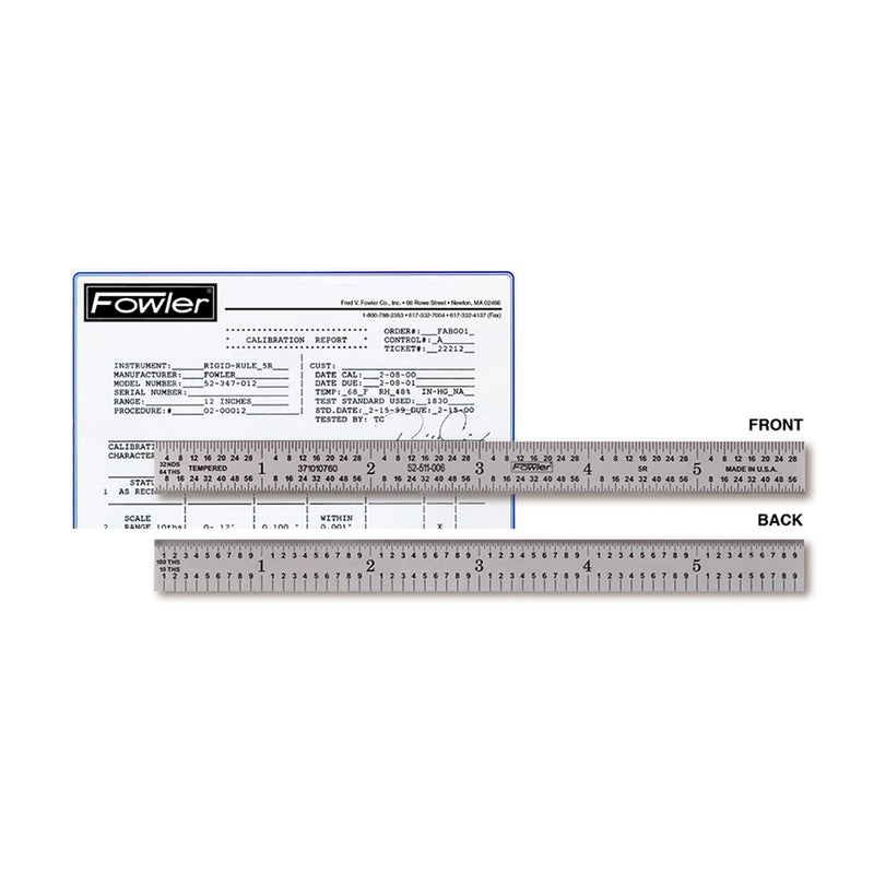 Fowler 36" Rigid Certified Rule