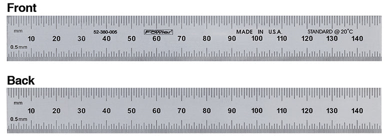 Fowler 6"/150mm Pocket Steel Rule