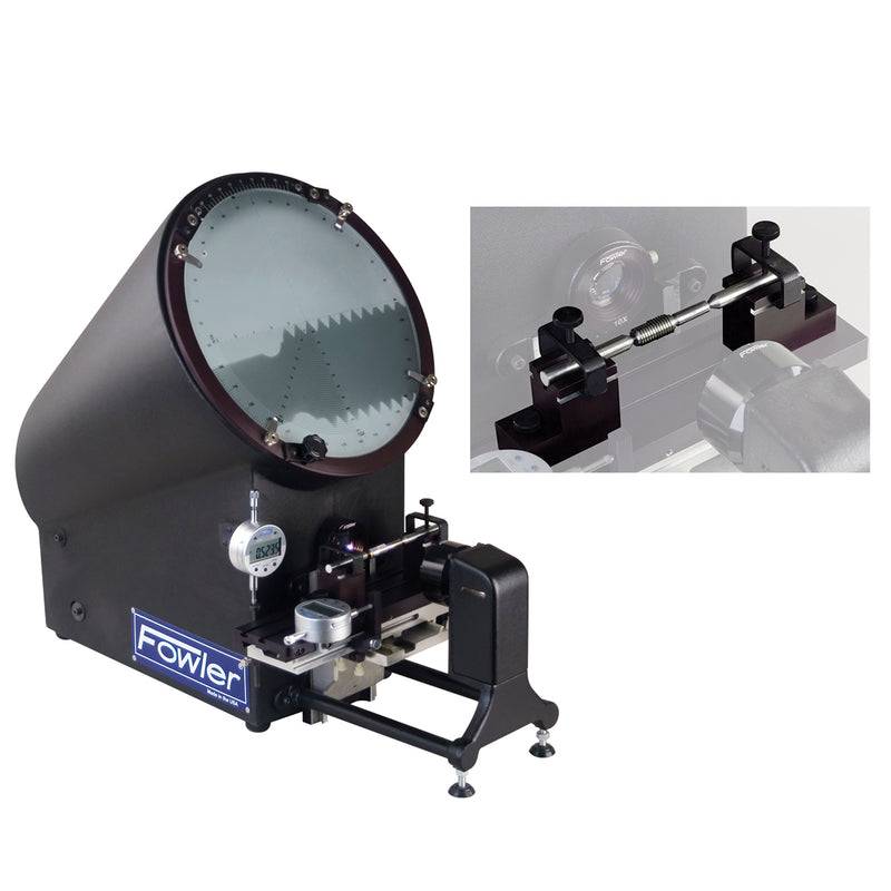 Fowler Optical Comparator Package with T-Slot V-Blocks and T-Slot Centers