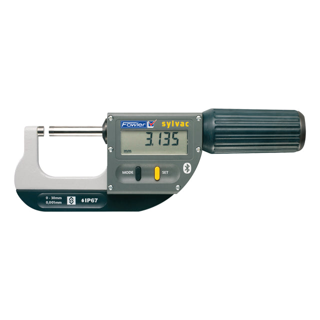 Fowler 0 - 1.18"/0 - 30mm BLUETOOTH Rapid-Mic Electronic Micrometer with Lifetime Warranty