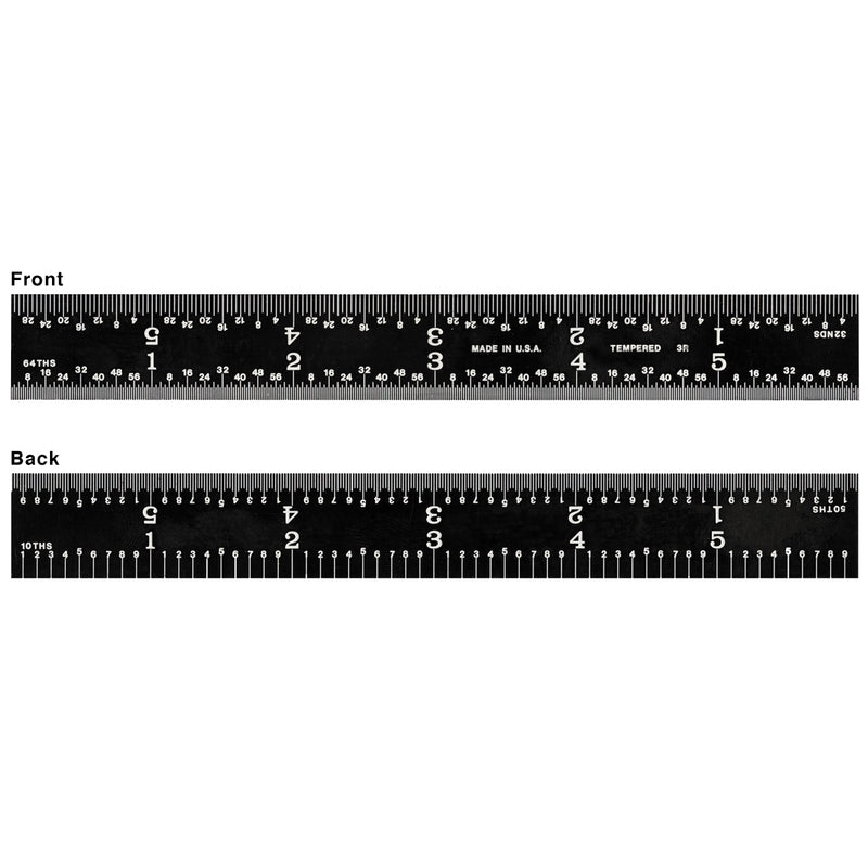 Fowler 6" Rigid 4R EZ Read Rule