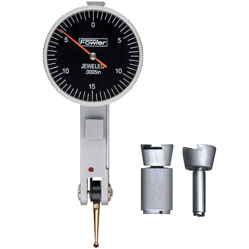 Fowler 1" Horizontal Black Dial Test Indicator