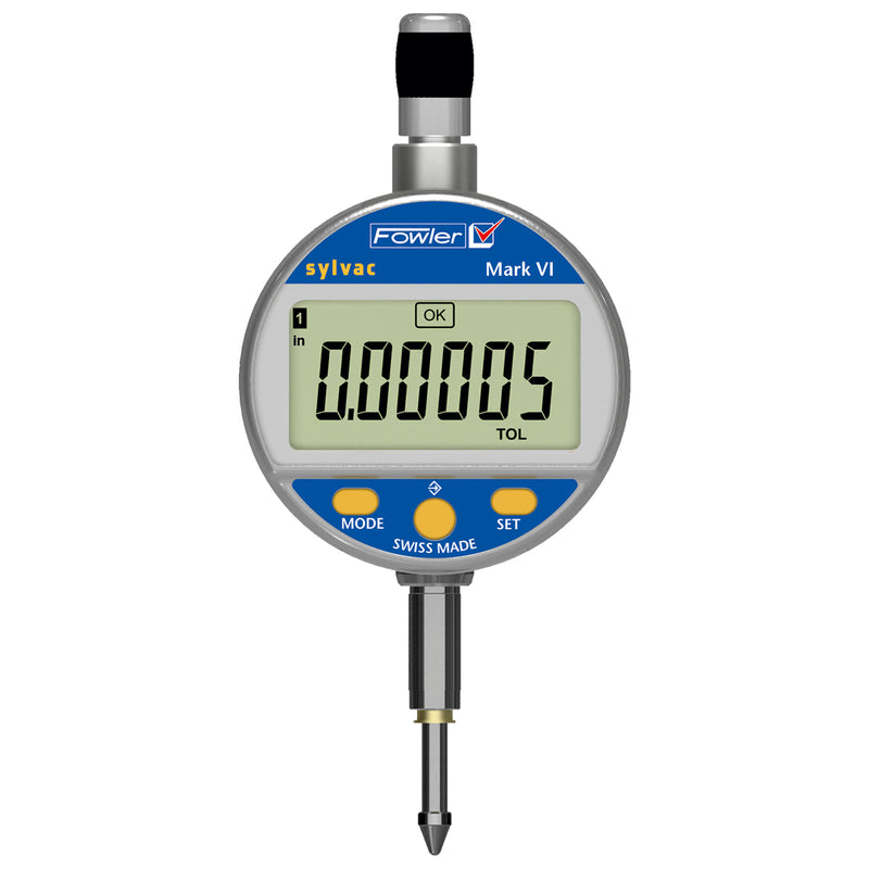 Fowler 0-1"/25mm Mark VI Electronic Indicator with Bluetooth Technology and a Lifetime Warranty