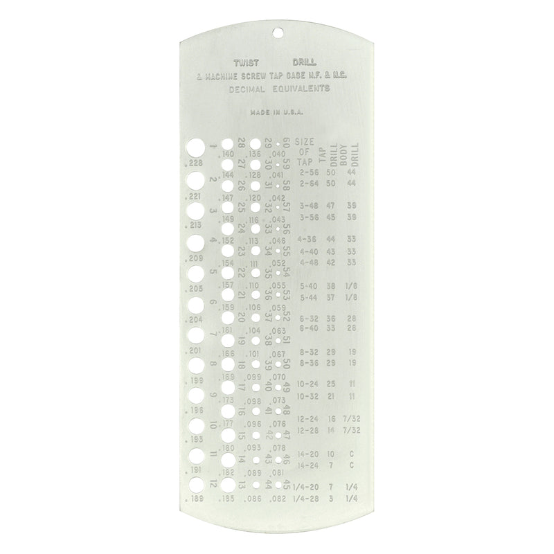Fowler #1 - #60 Drill Gage