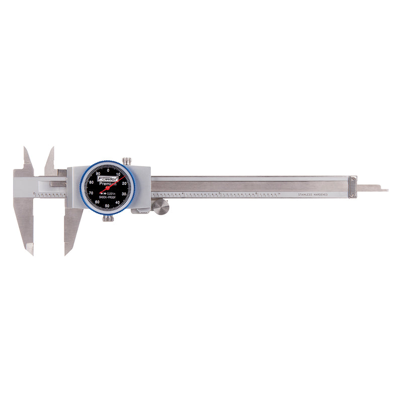 Premium Dial Caliper with 0-6" Range (Black Dial)