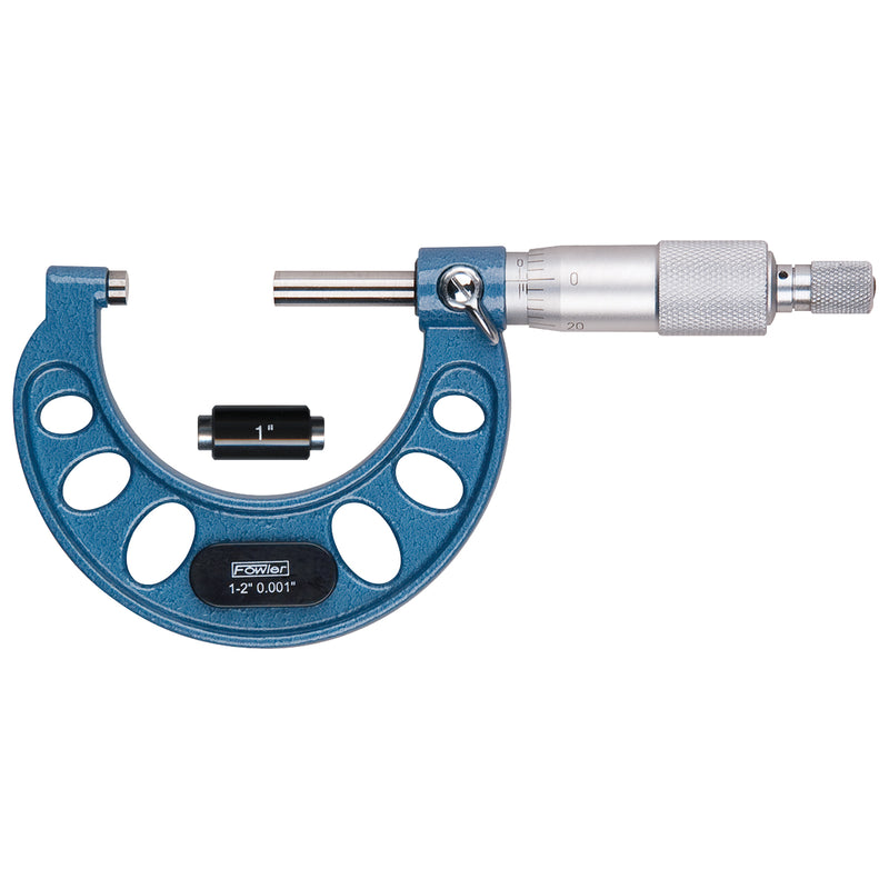 Fowler 1-2" Outside Inch Micrometer