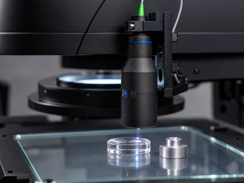 Height and flatness measured with a confocal probe on a Fowler Baty vision system